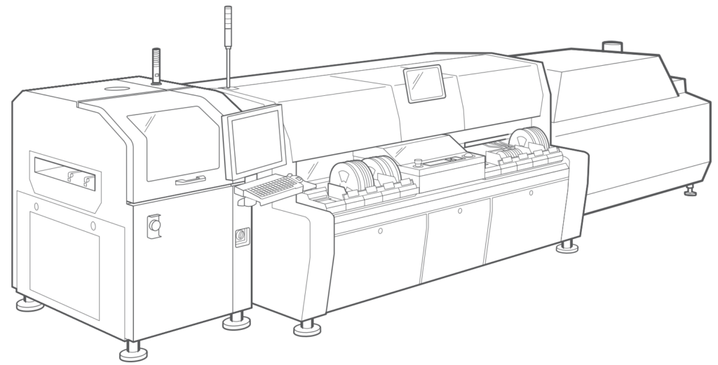 MyCronic MY300 Pick and Place machine vector graphic